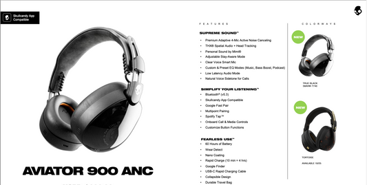SkullCandy Aviator 900 ANC - S6AVW-T740
