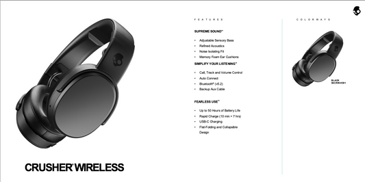 SkullCandy Crusher - S6CRW-K591 (Black)