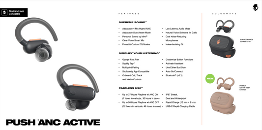 SkullCandy Push ANC - S2PAW-S749 (Black)