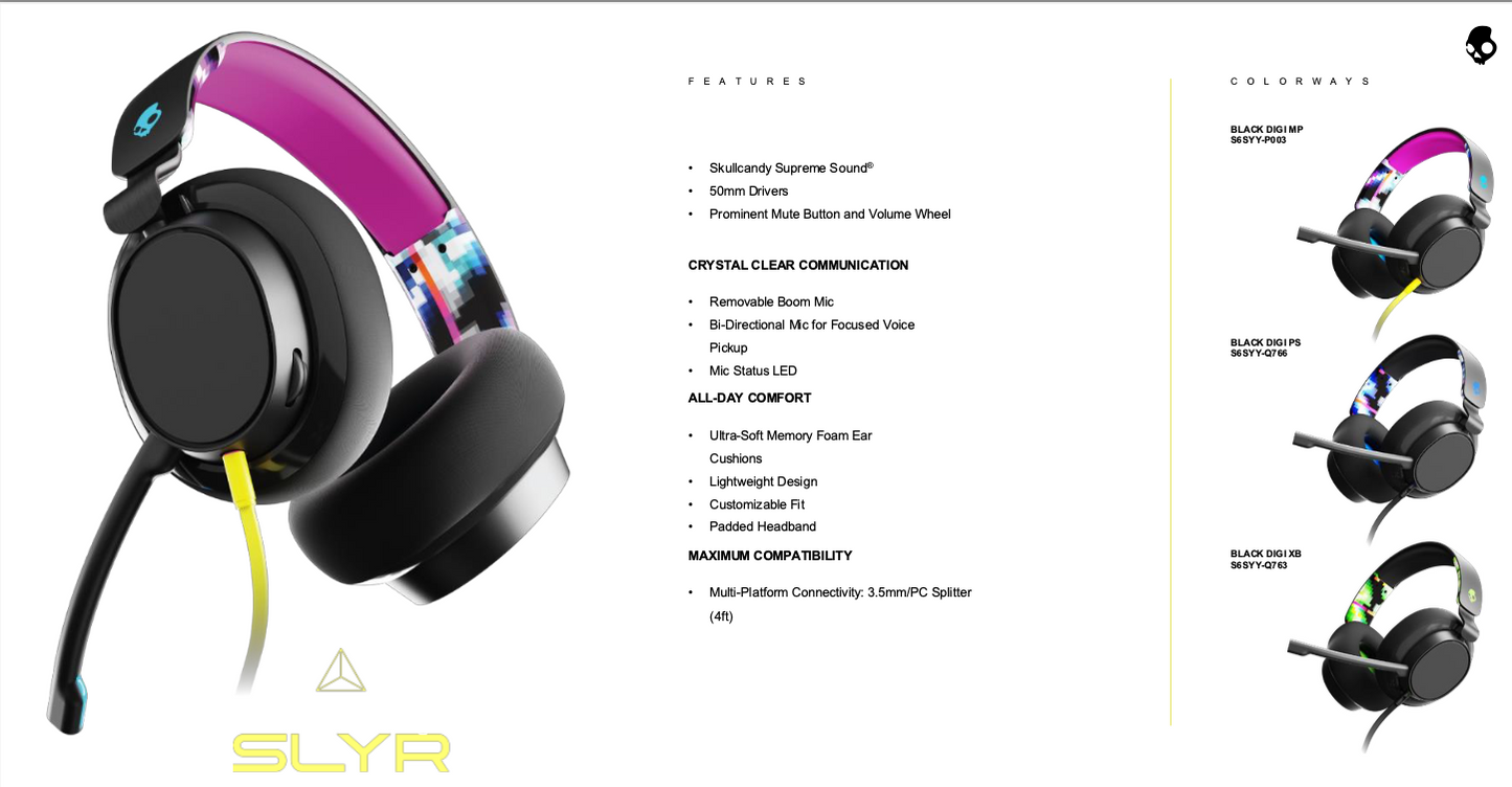 SkullCandy SLYR Wired - S6SYY-P003 (MP)